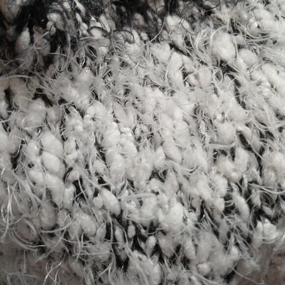 Absolutely Famous Open Cardigan/Striped /Hooded /Mohair/ Retro/Comfy - Picture 12 of 12